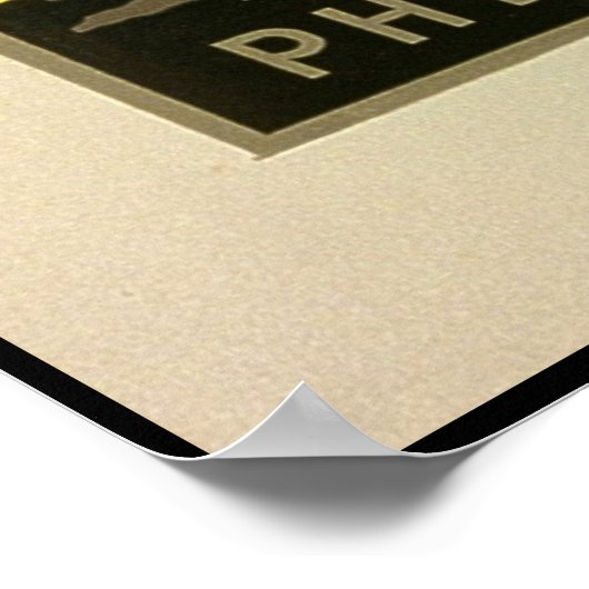 Bezoek de dierentuin van Philadelphia, Hippo - Old Poster (Hoek)