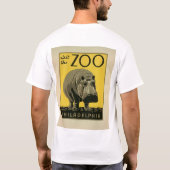 Bezoek de dierentuin van Philadelphia, Hippo - Old T-shirt (Achterkant)
