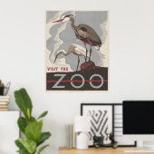 Bezoek de dierentuin  WPA Poster (Thuiskantoor)