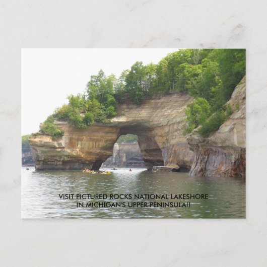 Bezoek de foto van Rocks National Lakeshore! Briefkaart (Voorkant)