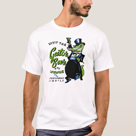 Bezoek de Gator Bar en de Lounge T-shirt (Voorkant)