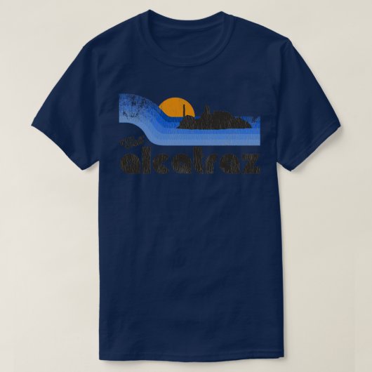 Bezoek de gevangenis van Alcatraz Retro Tourist So T-shirt (Design voorkant)