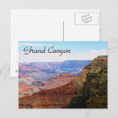 Bezoek de Grand Canyon Post Card Briefkaart (Voorkant / Achterkant)