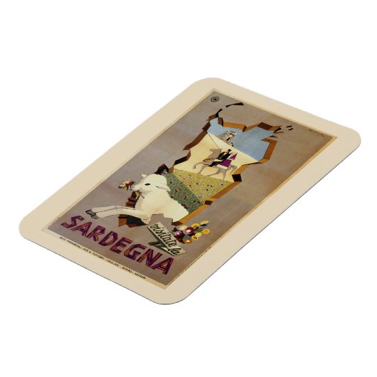 Bezoek de  Italiaanse reis Sardinië Magneet (Linkerzijde)