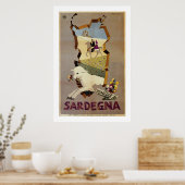 Bezoek de  Italiaanse reis Sardinië Poster (Keuken)
