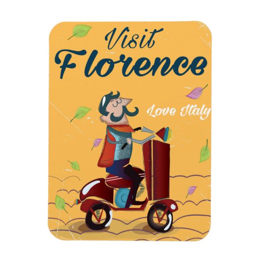 Bezoek de Italiaanse scooter Florence Magneet (Verticaal)