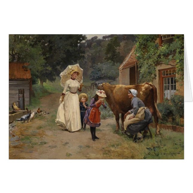 Bezoek de kaart van het Boerderij (Voorkant Horizontaal)