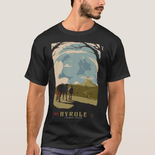 Bezoek de Klassieke T-Shirt van Hyrule (Voorkant)