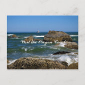 Bezoek de kust van Oregon Briefkaart (Voorkant)
