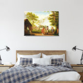 Bezoek de Landkreis Canvas Afdruk (Insitu (Slaapkamer))