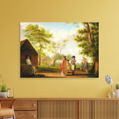 Bezoek de Landkreis Canvas Afdruk (Insitu (Woonkamer))
