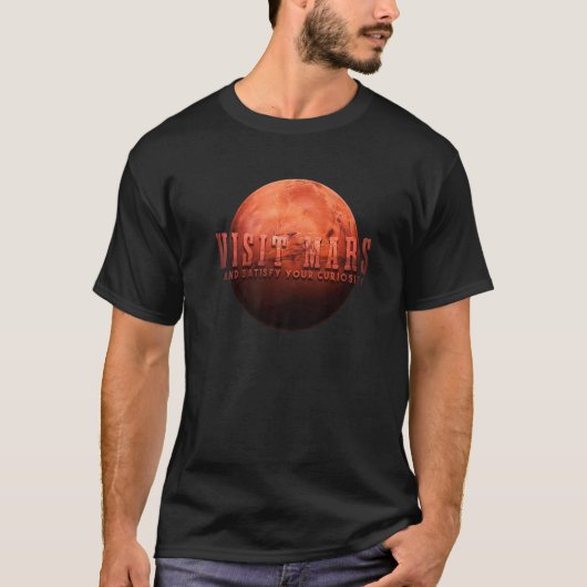 Bezoek de Mars Premium T-shirt (Voorkant)