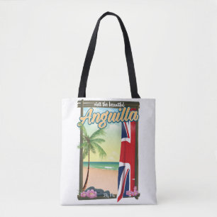 Bezoek de mooie Falklands-reisposter Tote Bag