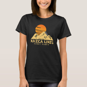 Bezoek de Nazca Lines Southern Peru Coordinates T-shirt