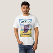 Bezoek de Oceaan "Ga met het vliegtuig" T-shirt (Voorkant volledig)