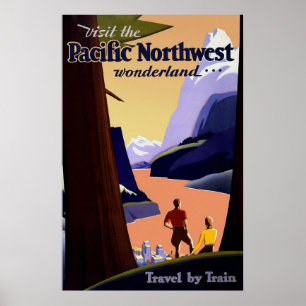 Bezoek de Pacific Northwest Poster