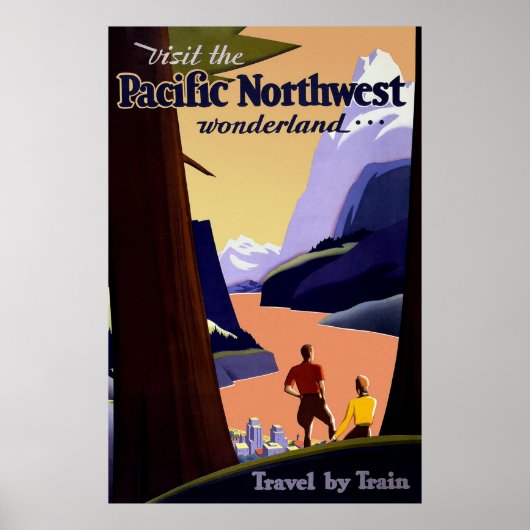 Bezoek de Pacific Northwest Poster (Voorkant)