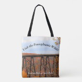 Bezoek de Pennsylvania Wilds Kinzua Bridge Tote Bag (Achterkant)