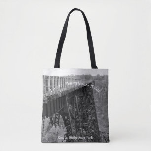 Bezoek de Pennsylvania Wilds Kinzua Skywalk Tote Bag