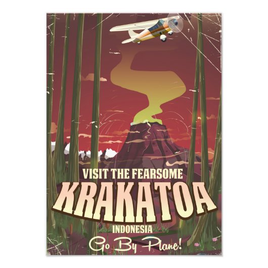 Bezoek de poster Fearsome Krakata Travel (Voorkant)