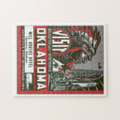 Bezoek de Poster van Oklahoma Vintage Legpuzzel (Horizontaal)