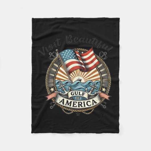 Bezoek de prachtige Golf van Amerika Fleece Deken (Voorkant)