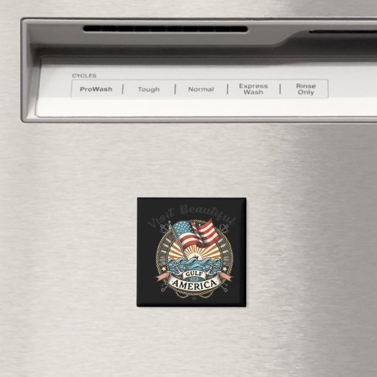 Bezoek de prachtige Golf van Amerika Magneet (Insitu (Vaatwasser))