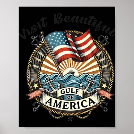 Bezoek de prachtige Golf van Amerika Poster (Voorkant)