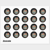 Bezoek de prachtige Golf van Amerika Ronde Sticker (Vel)