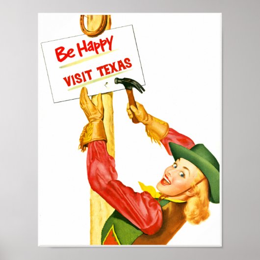 Bezoek de reisposter Texas Poster (Voorkant)
