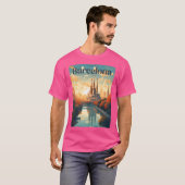 Bezoek de stad Barcelona 1 T-shirt (Voorkant volledig)
