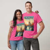 Bezoek de stad Barcelona 1 T-shirt (Unisex)