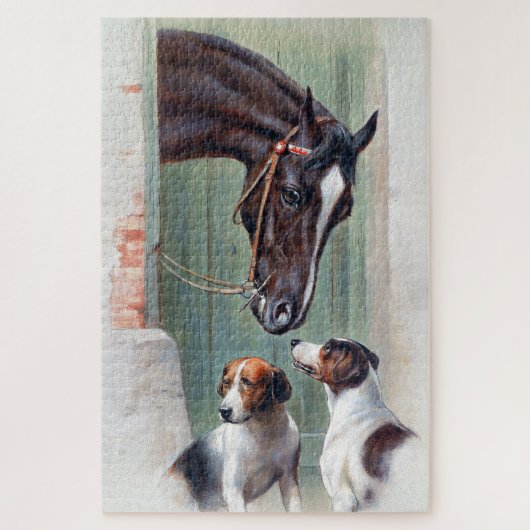 Bezoek de Stallen van Carl Reichert Legpuzzel (Verticaal)