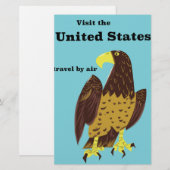 Bezoek de Verenigde Staten Reisposter Briefpapier (Voorkant / Achterkant)