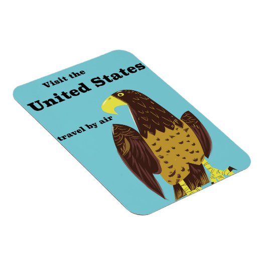 Bezoek de Verenigde Staten Reisposter Magneet (Rechterzijde)