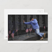 Bezoek de Vietnam Memorial Wall, Washington DC. Briefkaart (Voorkant / Achterkant)