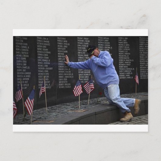 Bezoek de Vietnam Memorial Wall, Washington DC. Briefkaart (Voorkant)