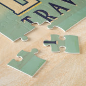 Bezoek de vintage poster uit Londen Legpuzzel (Zijkant)