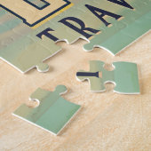 Bezoek de vintage poster uit Londen Legpuzzel (Zijkant)