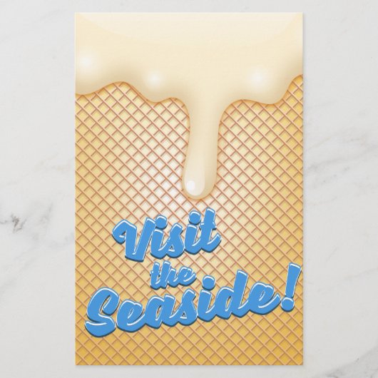 Bezoek de zeezijde briefpapier (Voorkant)