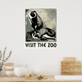 Bezoek de Zoo - het Poster van WPA - (Keuken)