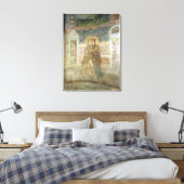 Bezoek, detail van het kapelinterieur canvas afdruk (Insitu (Slaapkamer))