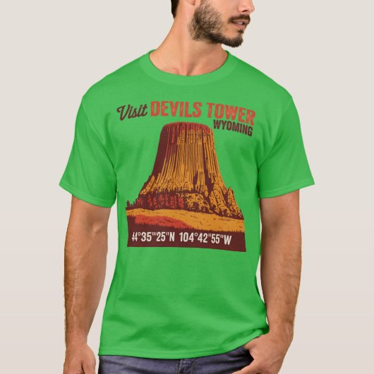 Bezoek Devils Tower Grappig T-shirt (Voorkant)