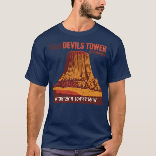 Bezoek Devils Tower Grappig T-shirt (Voorkant)