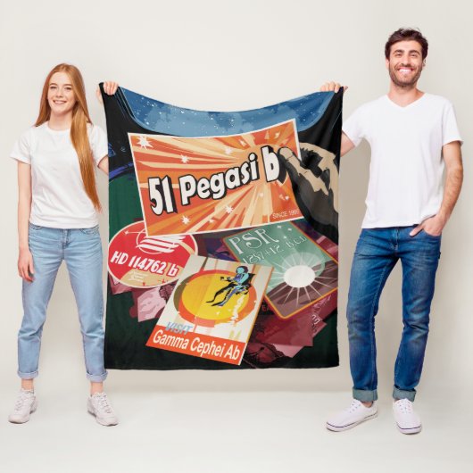 Bezoek eerste exoplaneet gevonden buiten zonnestel fleece deken (In situ)