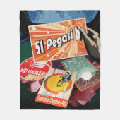 Bezoek eerste exoplaneet gevonden buiten zonnestel fleece deken (Voorkant)