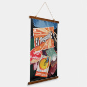 Bezoek eerste exoplaneet gevonden buiten zonnestel hangend wandkleed (Gebogen)