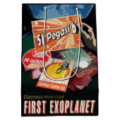 Bezoek eerste exoplaneet gevonden buiten zonnestel medium cadeauzakje (Achterkant)