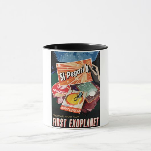 Bezoek eerste exoplaneet gevonden buiten zonnestel mok (Midden)