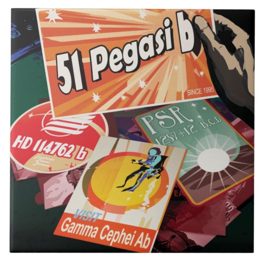 Bezoek eerste exoplaneet gevonden buiten zonnestel tegeltje (Voorkant)